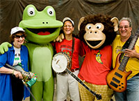 The Bossy Frog Band's HAPPY NEW YEAR Concert plus Musical Instrument Petting Zoo